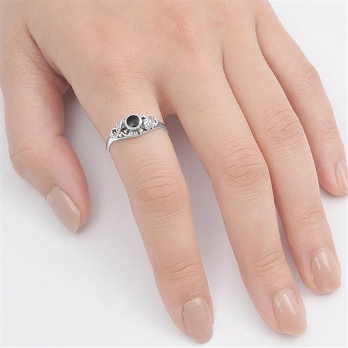 Silver Stone Ring