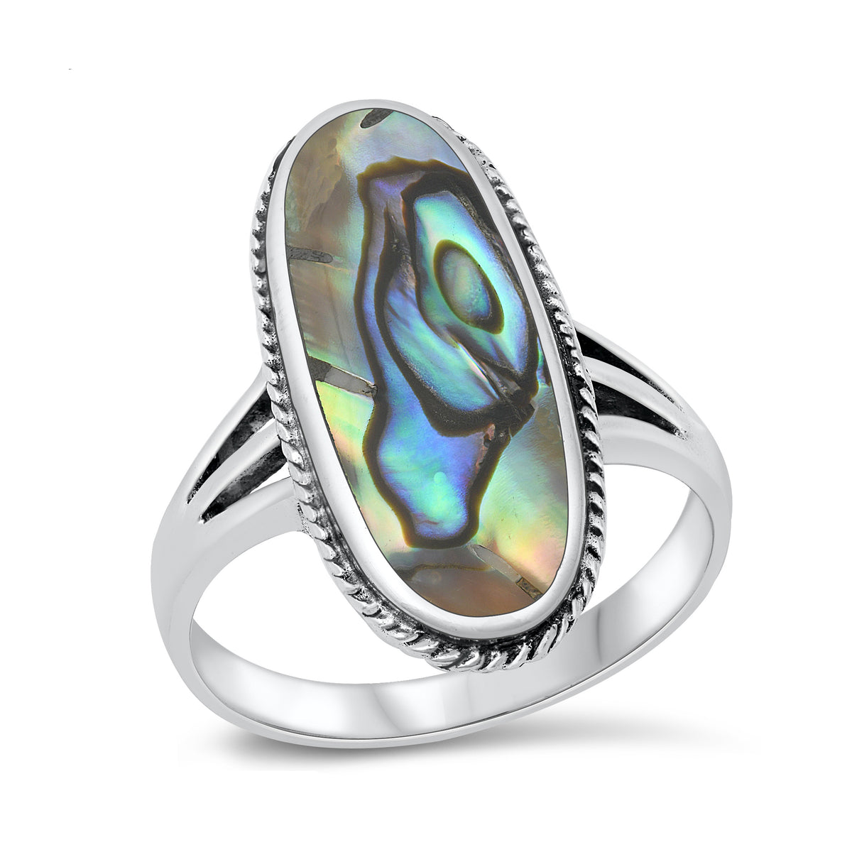 Silver Lab Opal Ring