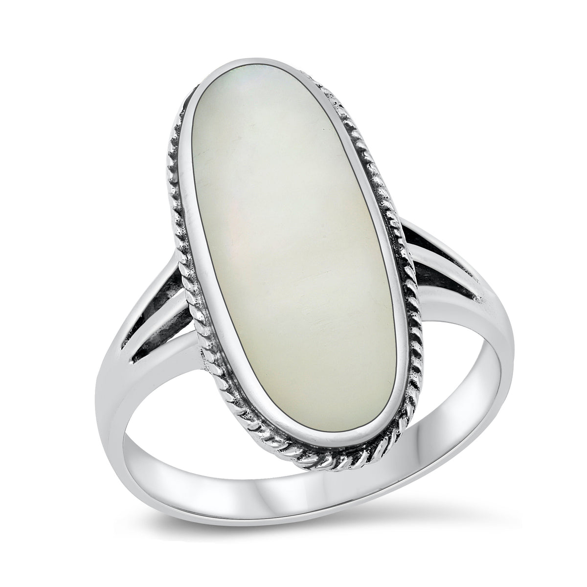 Silver Lab Opal Ring