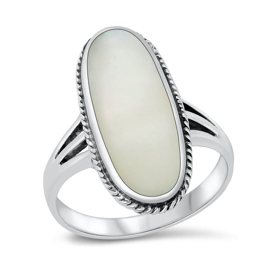 Silver Lab Opal Ring