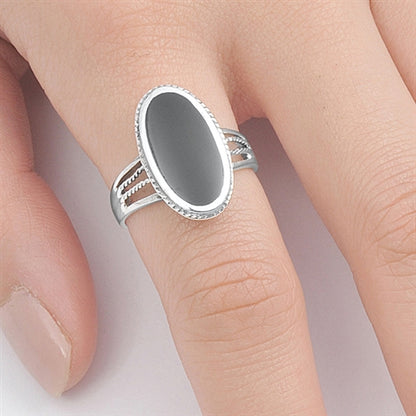Silver Stone Ring