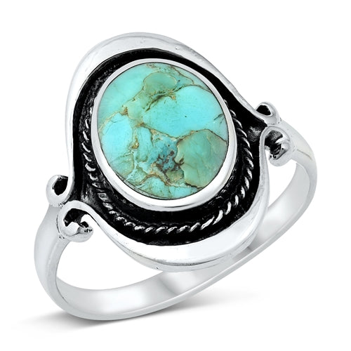 Wholwsale Silver Ring - RS130965-TQ-06 – Sidney Imports