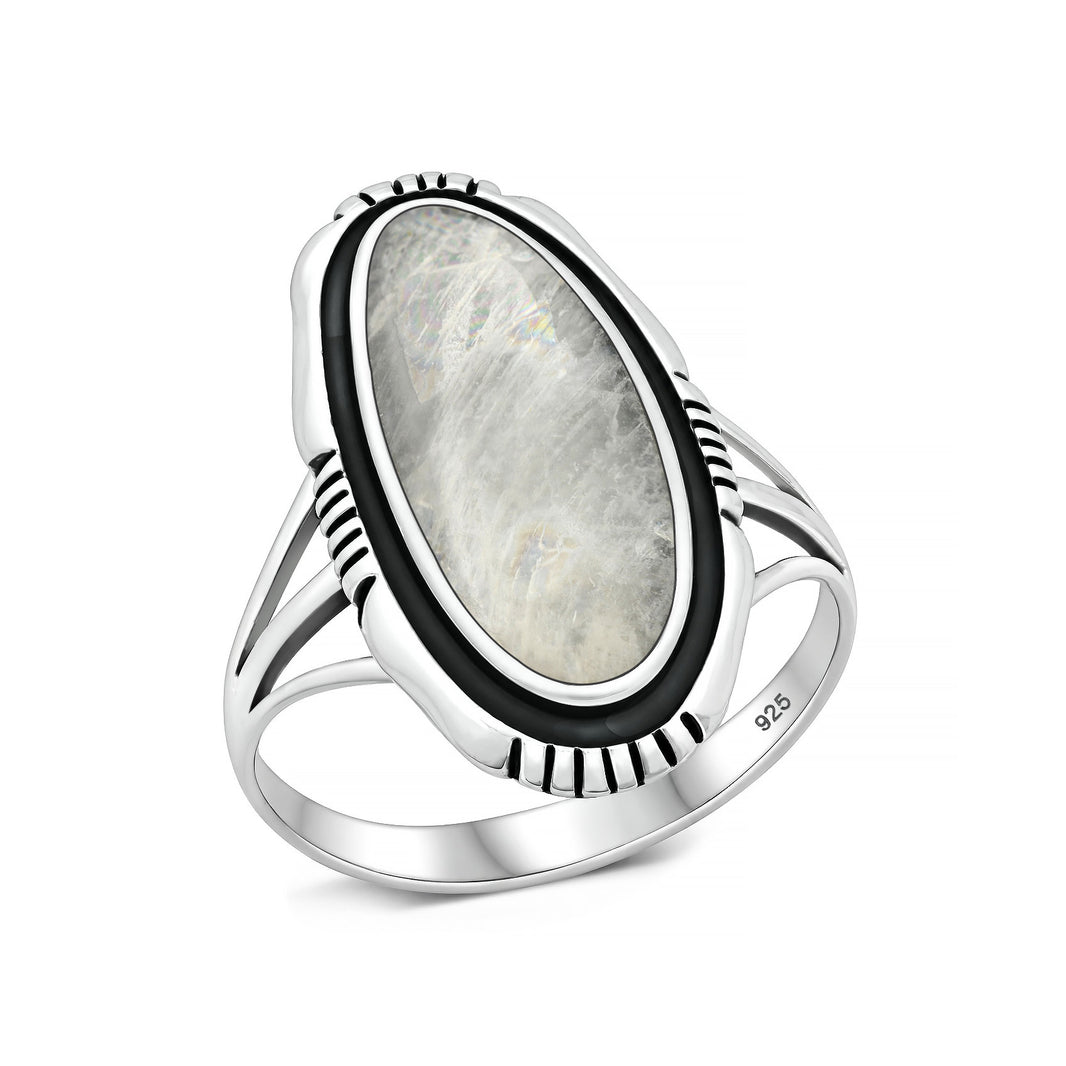 Silver Southwestern Stone Ring