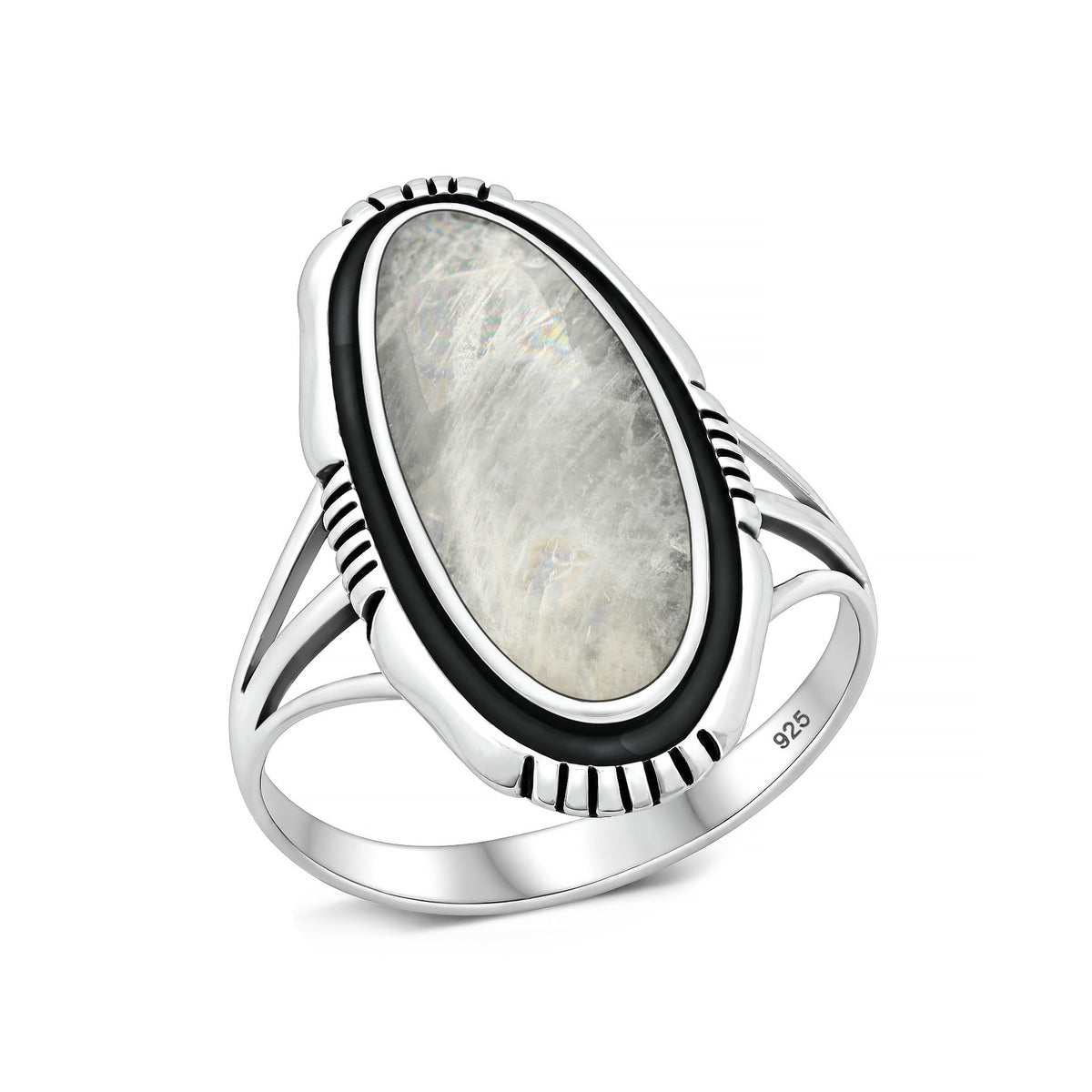 Silver Southwestern Stone Ring