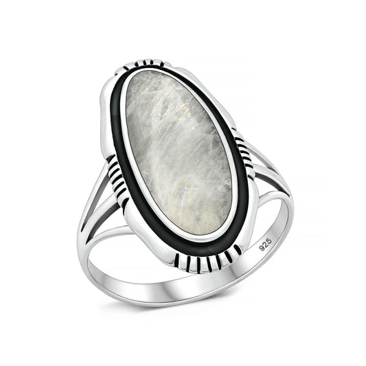 Silver Southwestern Stone Ring