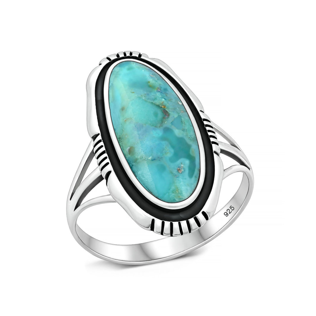 Silver Southwestern Stone Ring