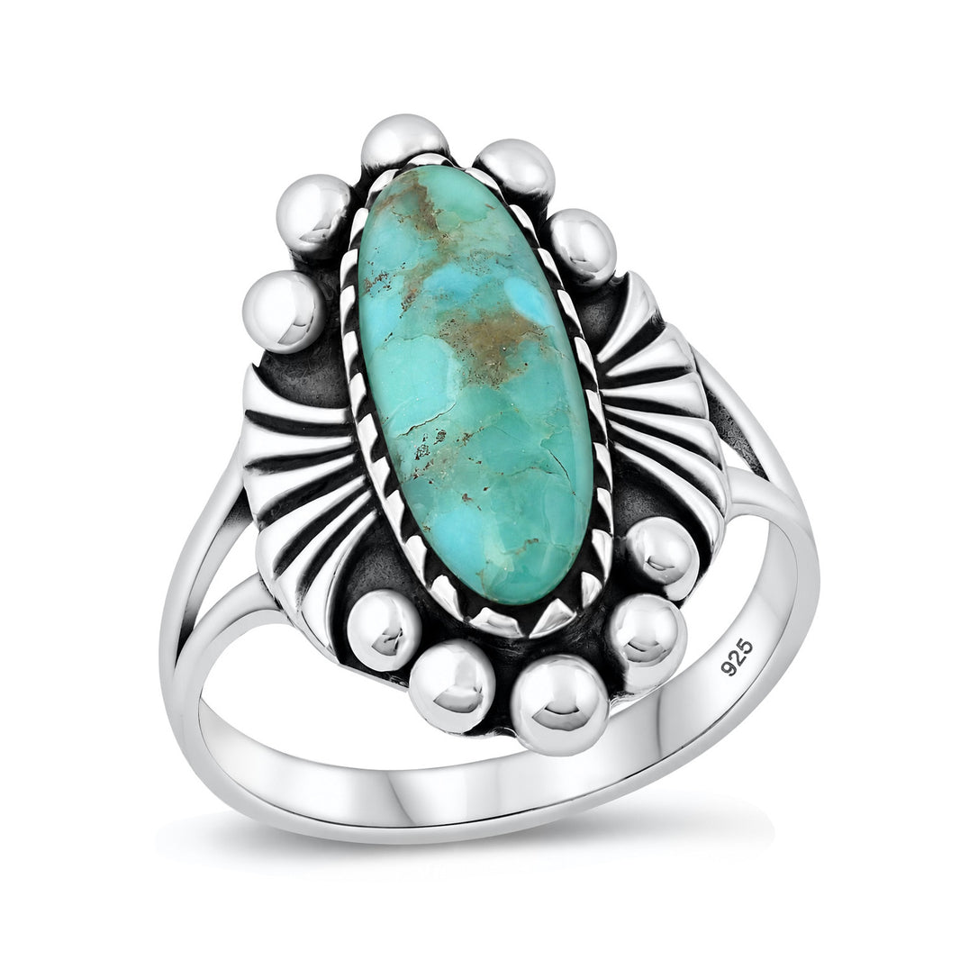 Silver Southwestern Stone Ring
