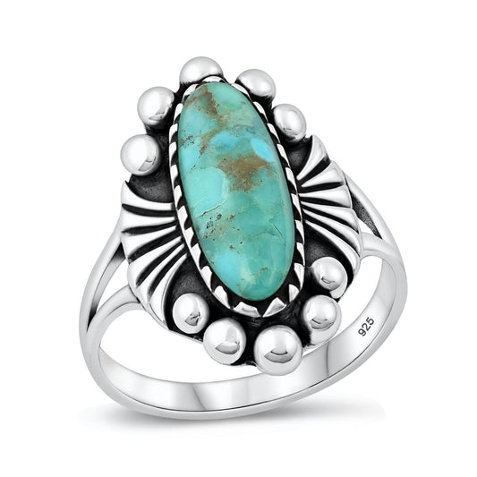 Silver Southwestern Stone Ring