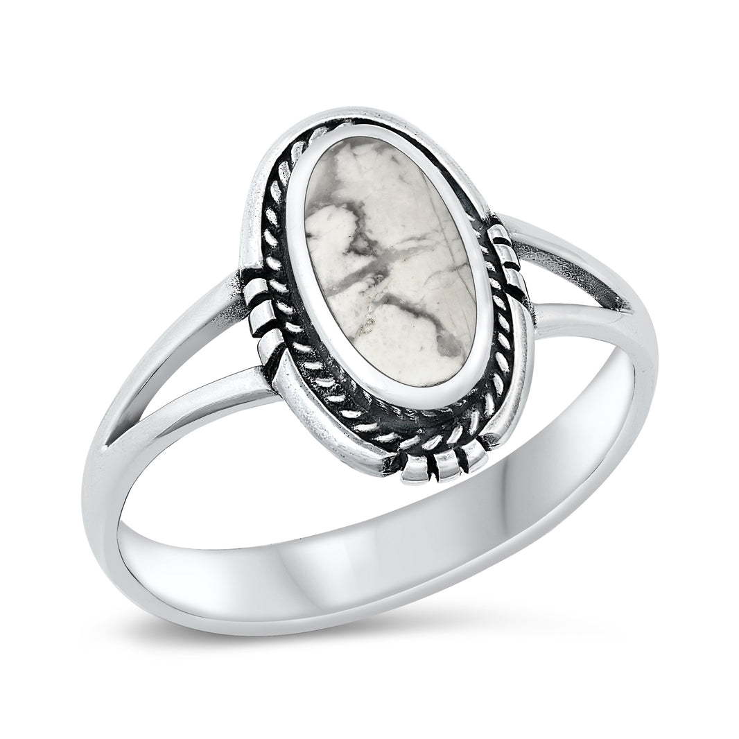 Silver Stone Ring