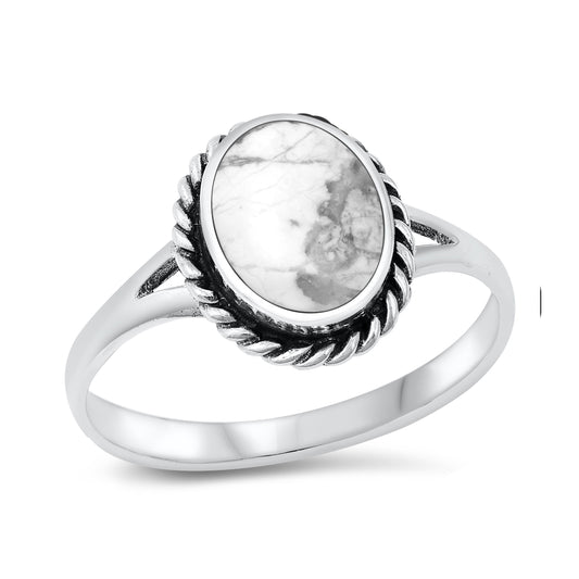 Silver Stone Ring