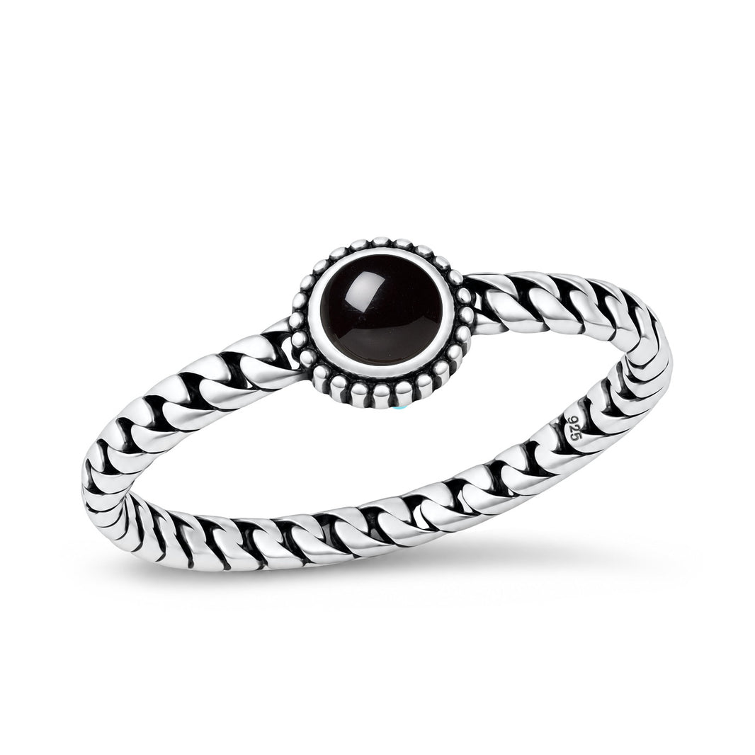 Silver Stone Ring
