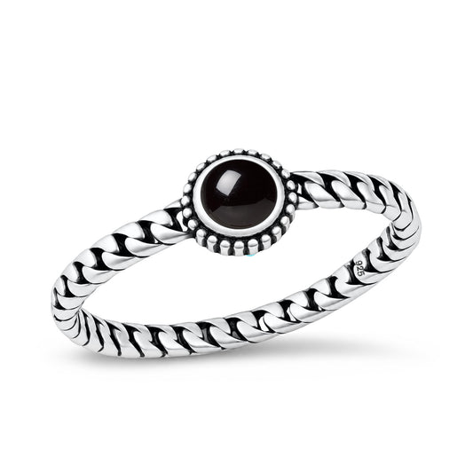 Silver Stone Ring