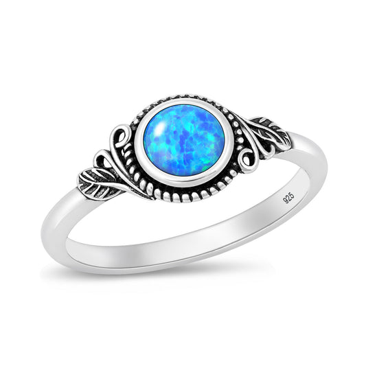 Silver Lab Opal Ring