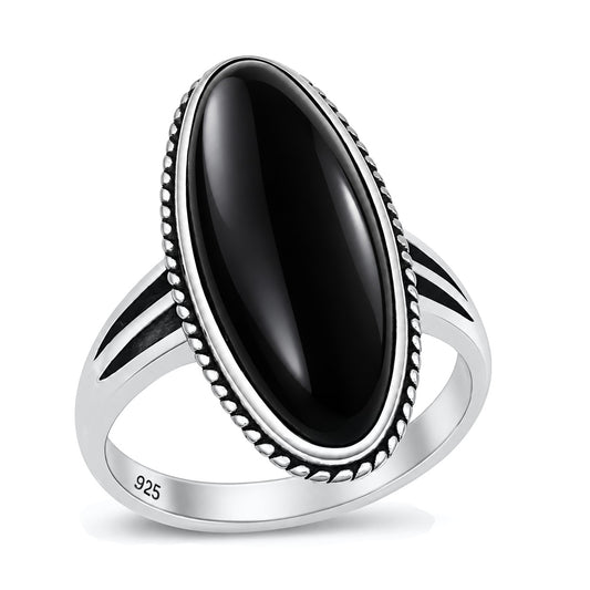 Silver Stone Ring