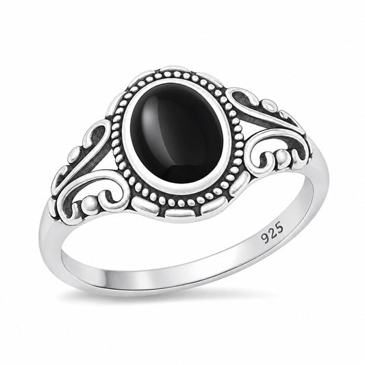 Silver Stone Ring