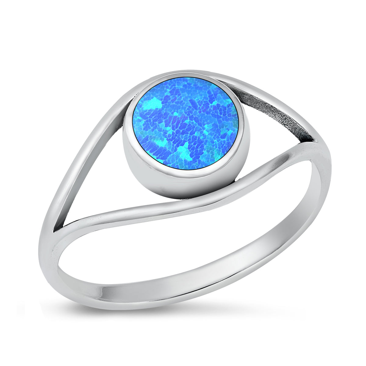 Silver Lab Opal Ring