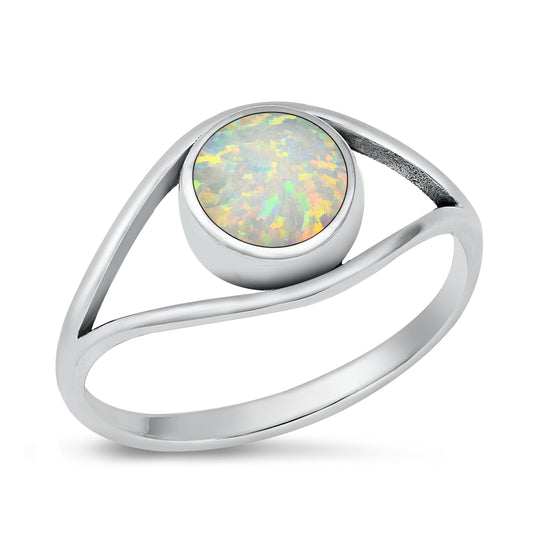 Silver Lab Opal Ring