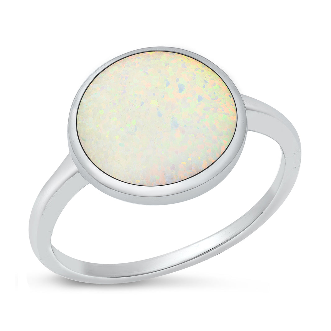 Silver Lab Opal Ring
