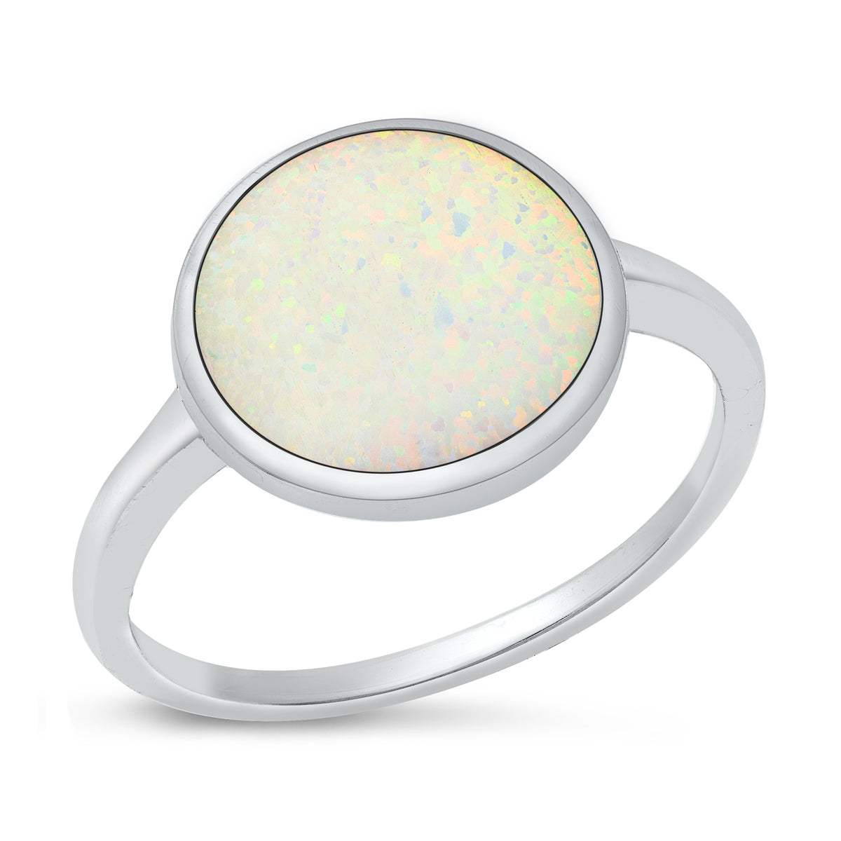 Silver Lab Opal Ring