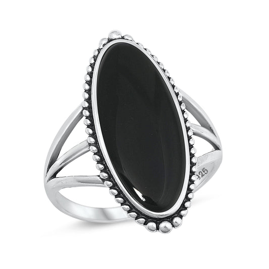 Silver Stone Ring