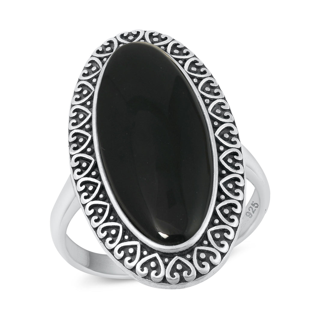 Silver Stone Ring