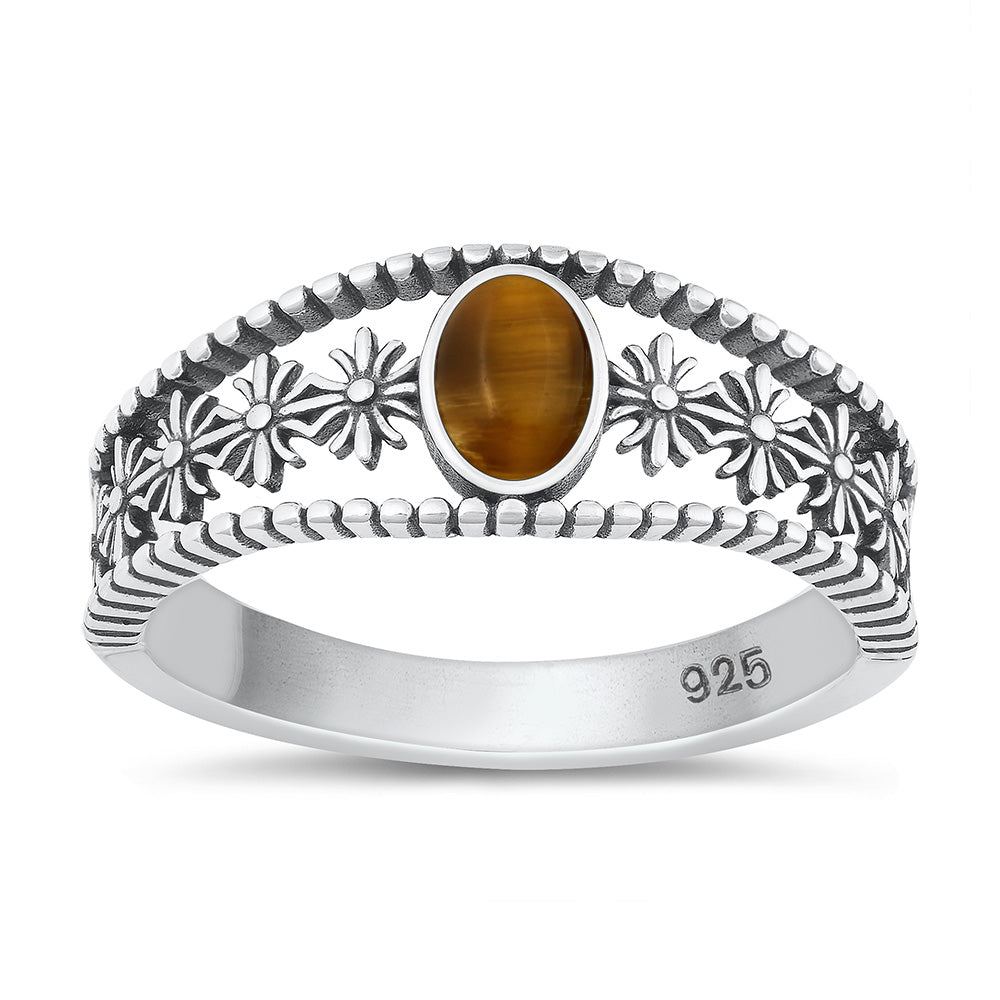 Silver Stone Ring
