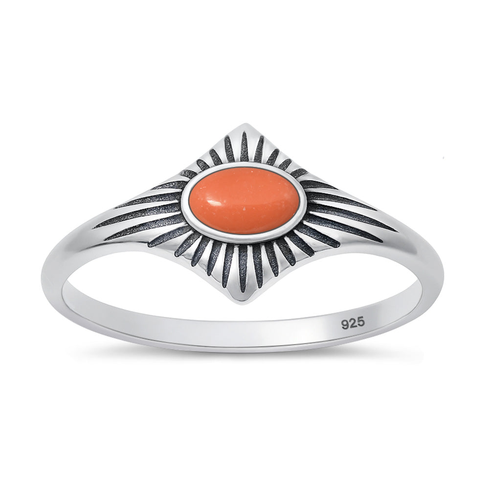 Silver Stone Ring
