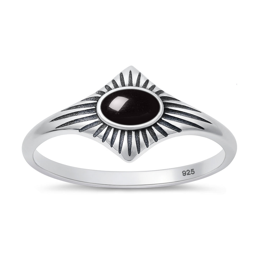 Silver Stone Ring