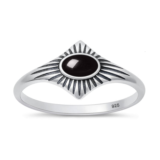 Silver Stone Ring
