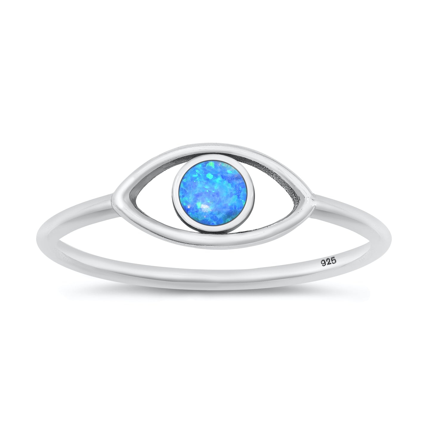 Silver Lab Opal Ring - Eye