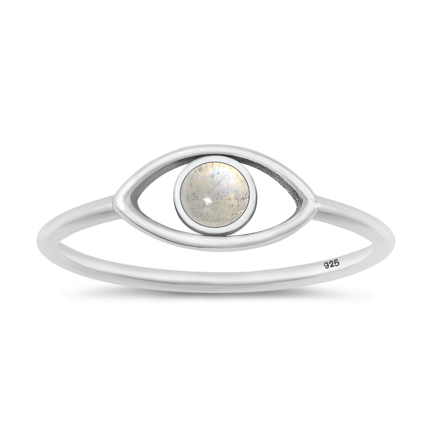 Silver Stone Ring - Eye