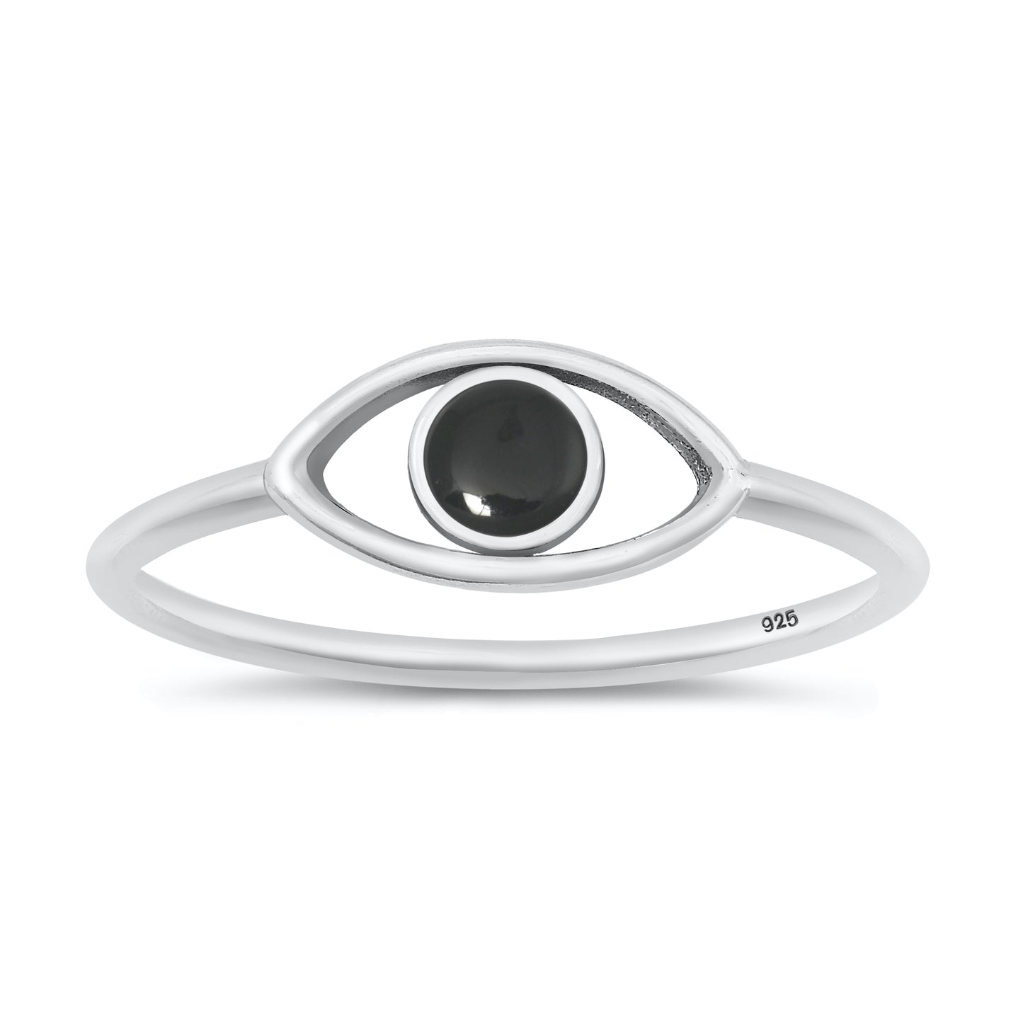 Silver Stone Ring - Eye