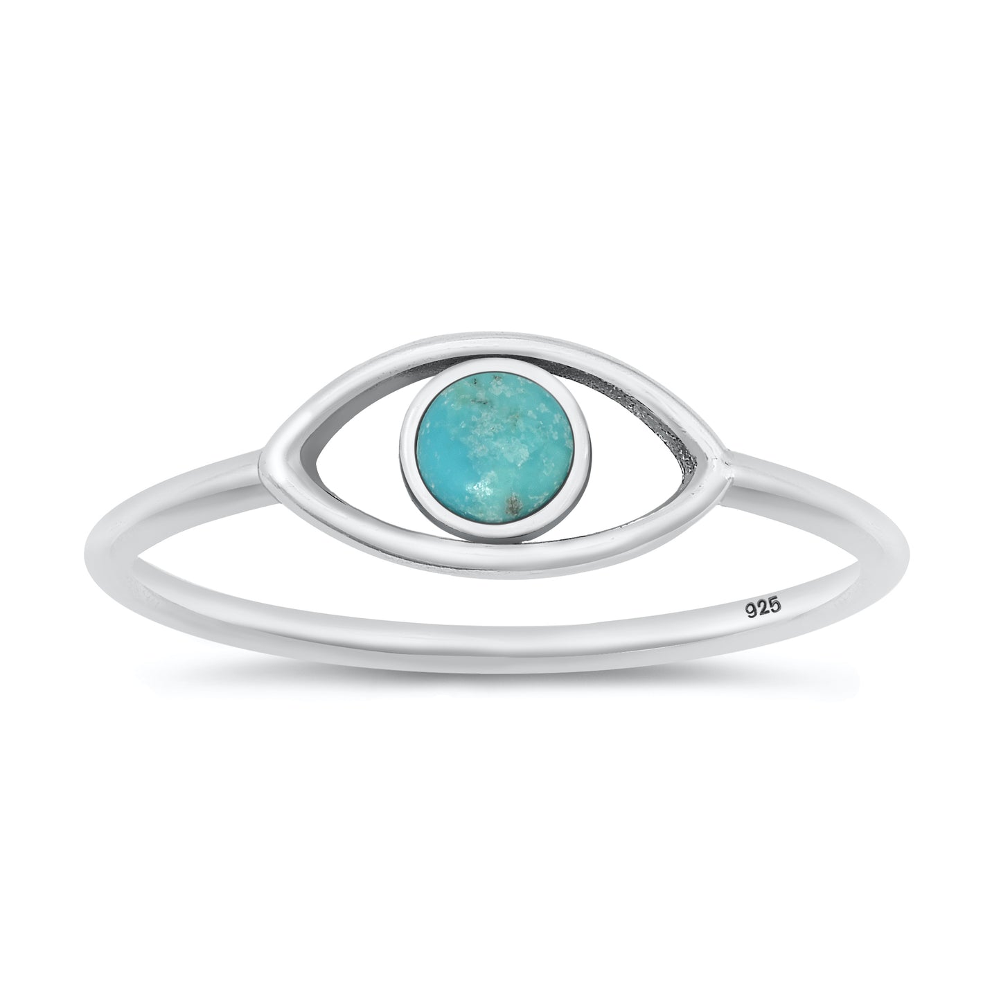 Silver Stone Ring - Eye