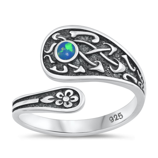 Silver Lab Opal Ring - Silver Spoon