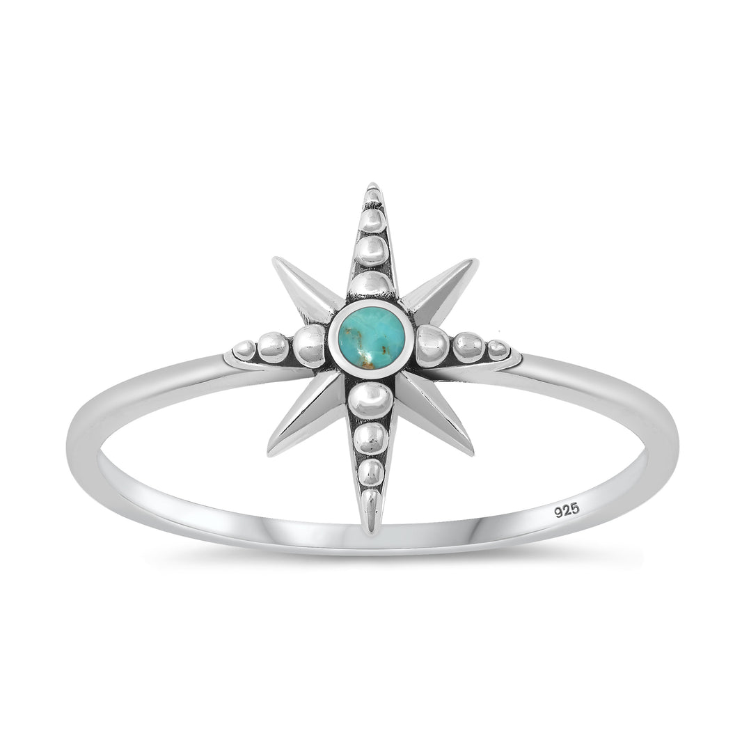 Silver Stone Ring - North Star