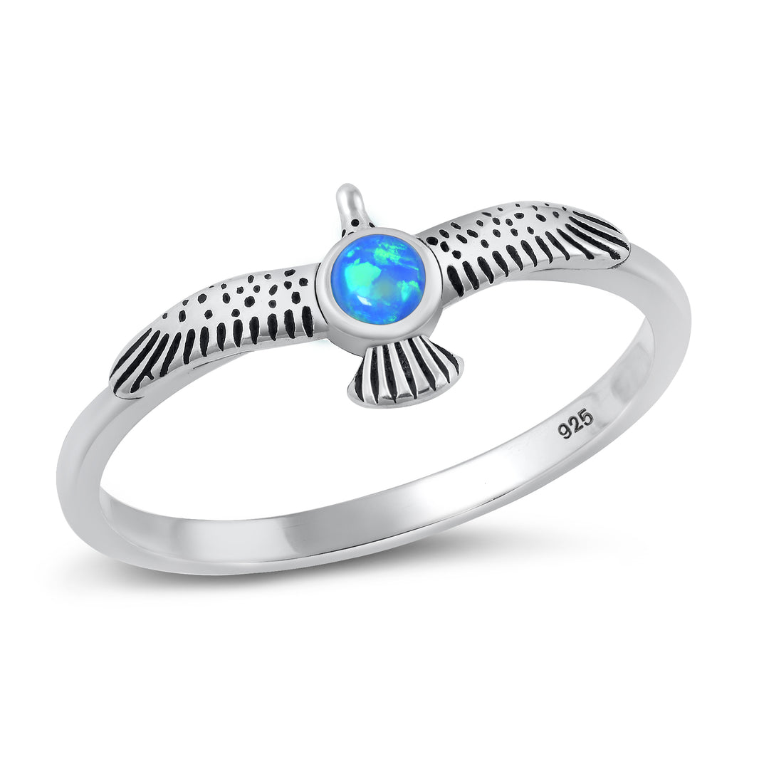 Silver Lab Opal - Eagle