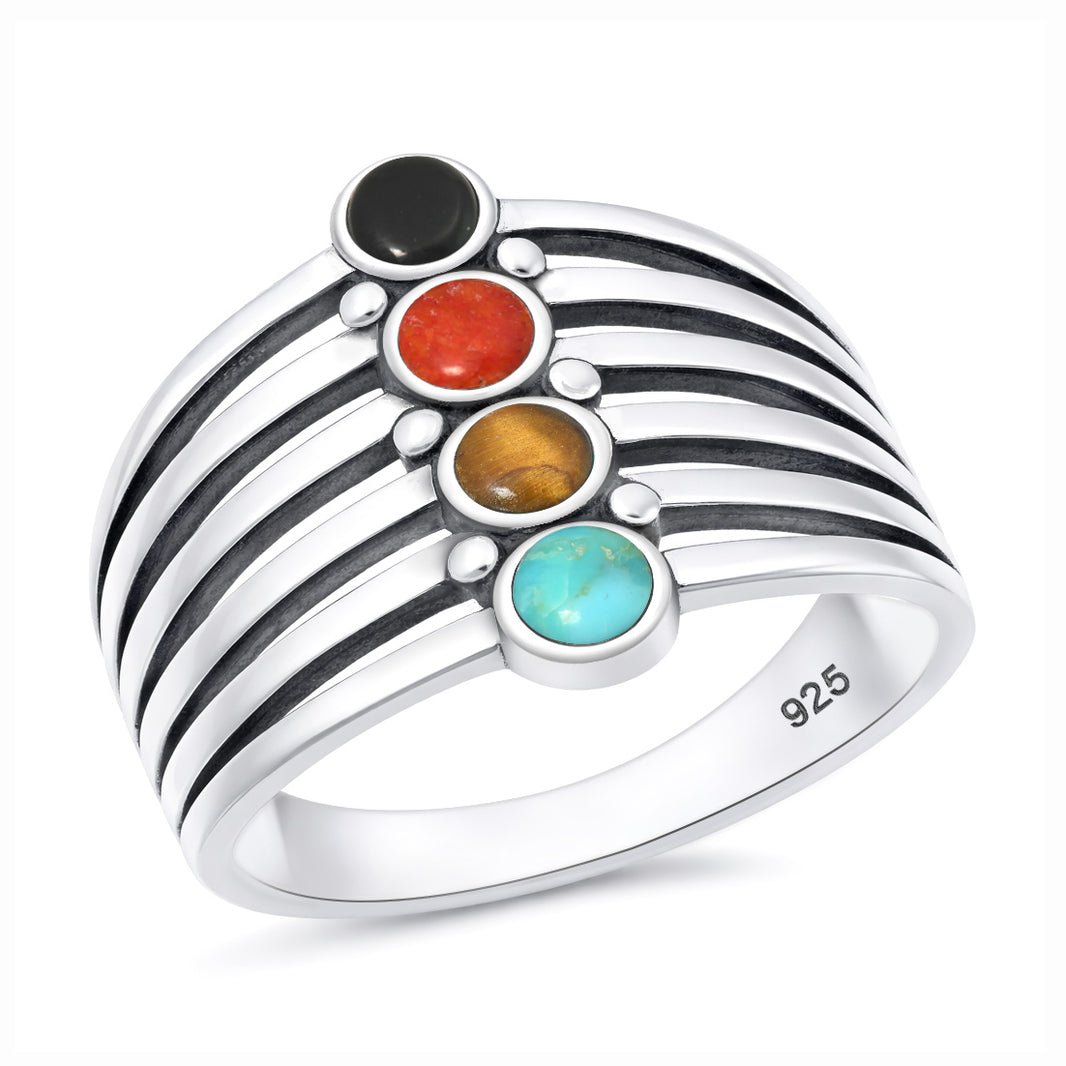 Silver Stone Ring