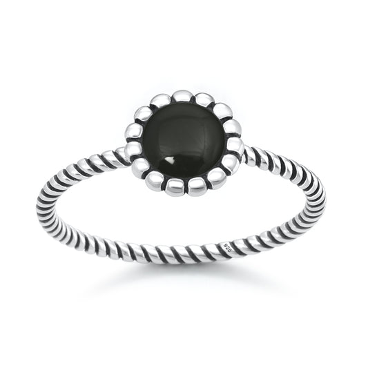 Silver Stone Ring