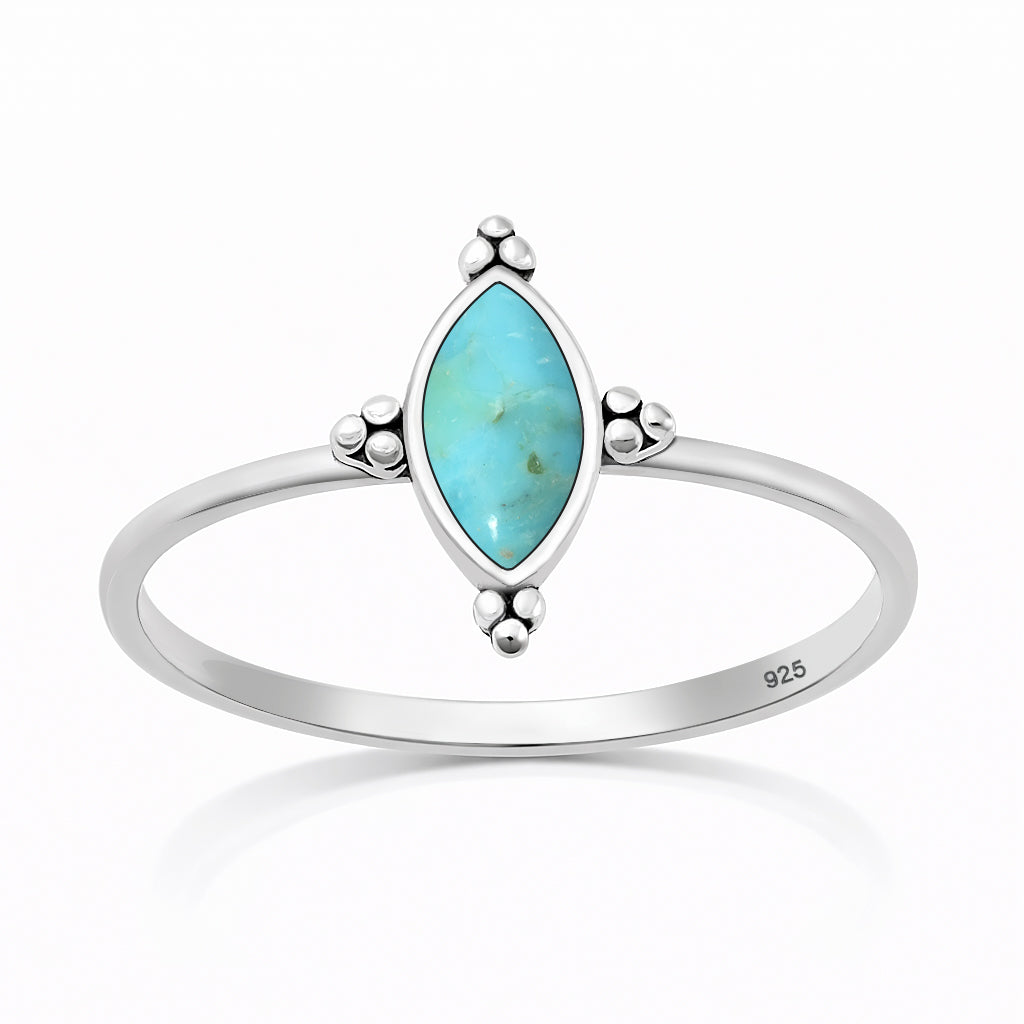 Silver Stone Ring - Bali