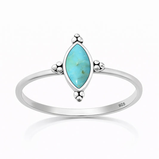 Silver Stone Ring - Bali