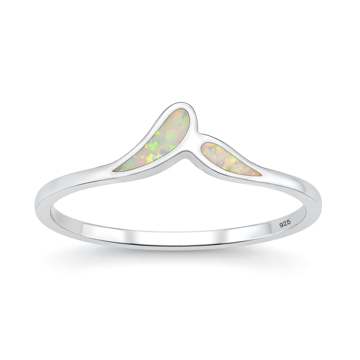 Silver Lab Opal Ring