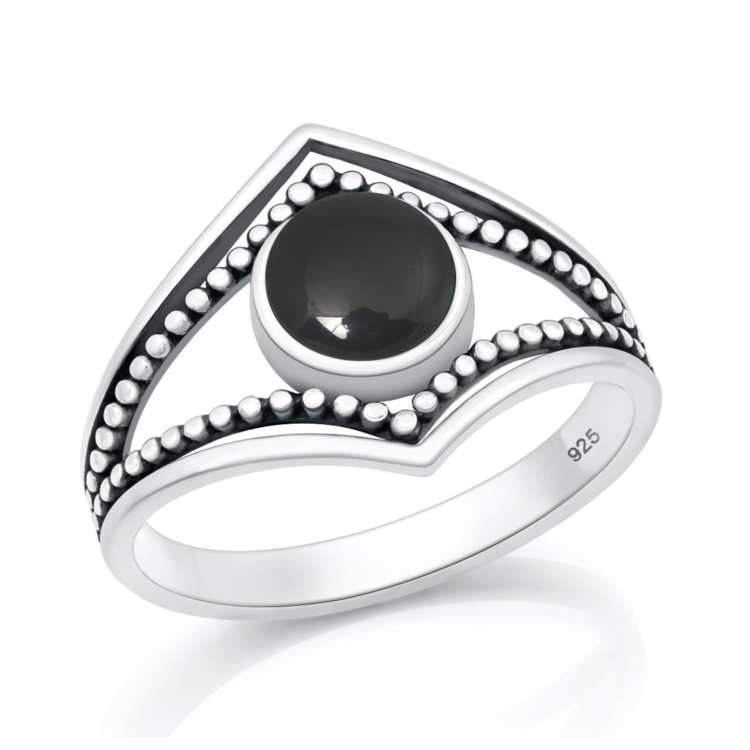 Silver Stone Ring
