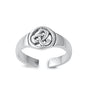 Silver Toe Ring - Celtic Design