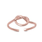 Silver Toe Ring - Knot