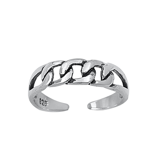 Silver Toe Ring - Chain