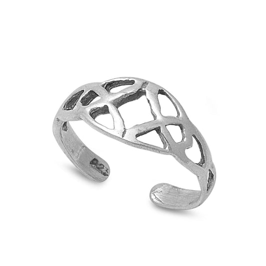 Silver Toe Ring - Celtic