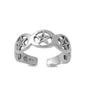 Silver Toe Ring - Star