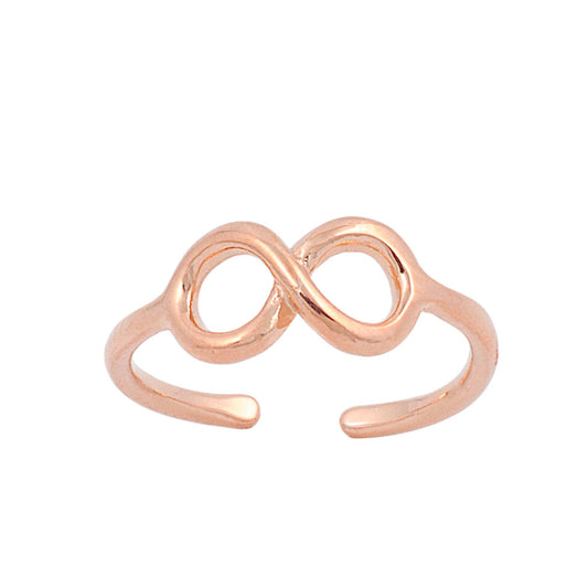 Silver Toe Ring - Infinity