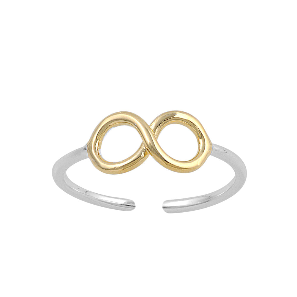 Silver Toe Ring - Infinity