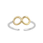 Silver Toe Ring - Infinity